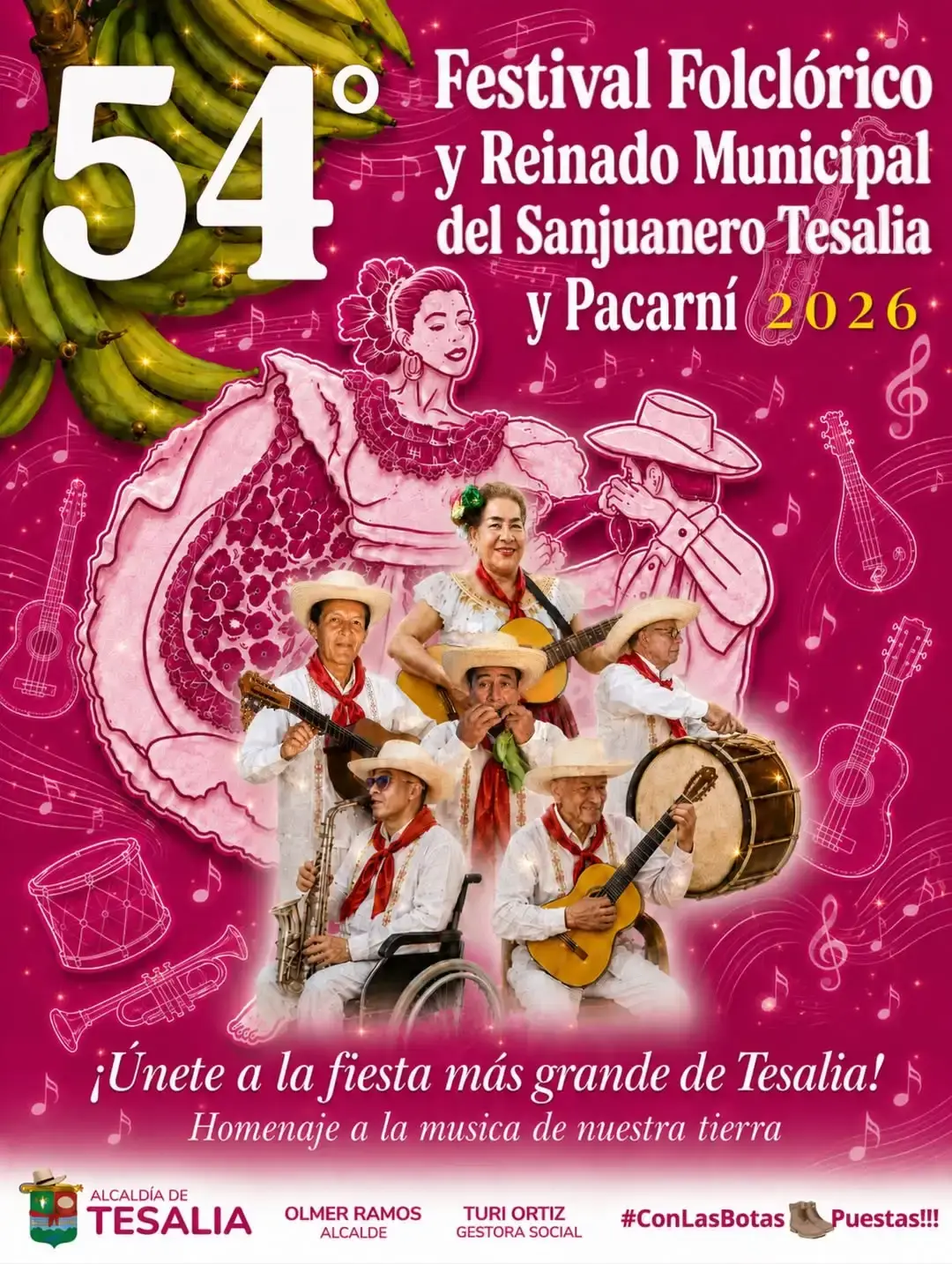 Afiche oficial de San Pedro 2026 en Tesalia Huila, Colombia